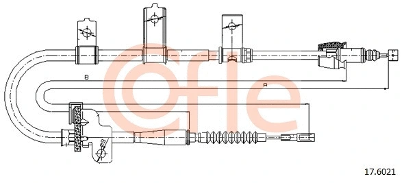 Cable Pull, parking brake (17.6021)
