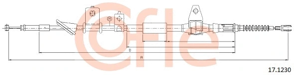Cable Pull, parking brake (17.1230)