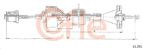 Cable Pull, clutch control (11.291)