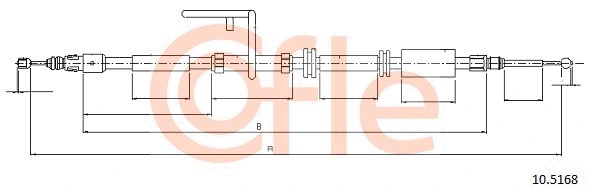 Cable Pull, parking brake (10.5168)