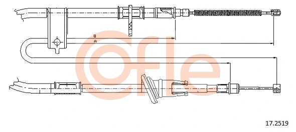 Cable Pull, parking brake (17.2519)
