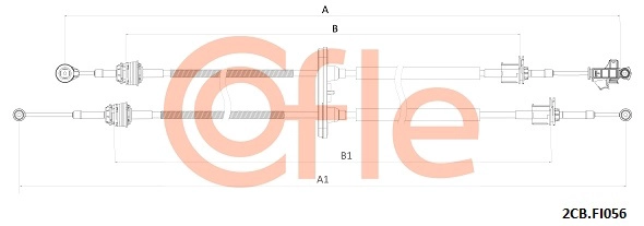 Cable Pull, manual transmission (92.2CB.FI056)