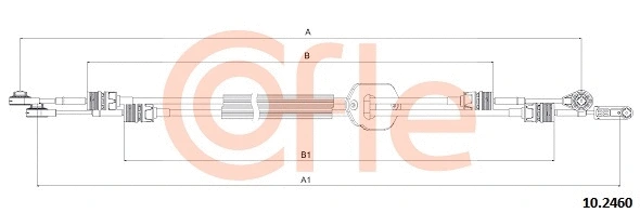 Cable Pull, manual transmission (10.2460)