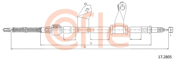 Cable Pull, parking brake (17.2805)