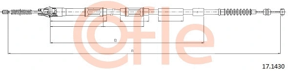 Cable Pull, parking brake (17.1430)