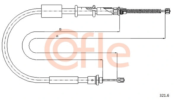 Cable Pull, parking brake (321.6)