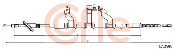Cable Pull, parking brake (17.2586)