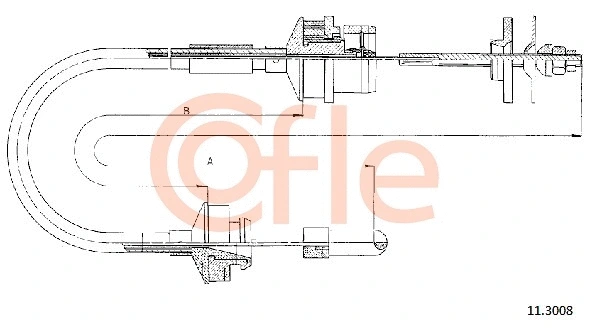 Cable Pull, clutch control (11.3008)