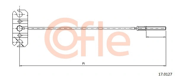 Cable Pull, parking brake (17.0127)