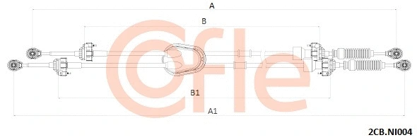 Cable Pull, manual transmission (2CB.NI004)