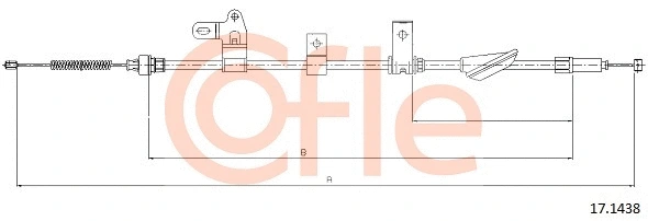Cable Pull, parking brake (17.1438)