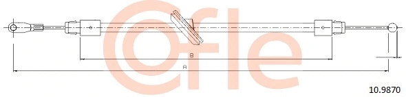 Cable Pull, parking brake (10.9870)