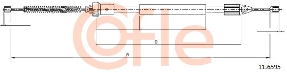 Cable Pull, parking brake (11.6595)
