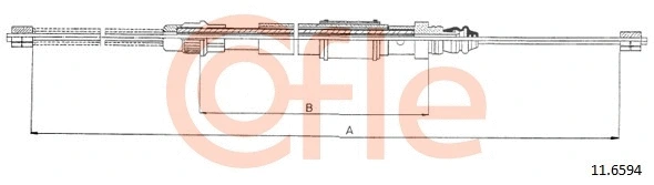 Cable Pull, parking brake (11.6594)