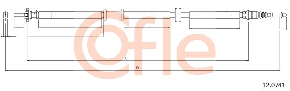 Cable Pull, parking brake (12.0741)