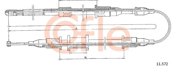 Cable Pull, parking brake (11.572)