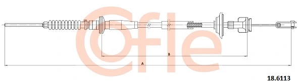 Cable Pull, clutch control (18.6113)