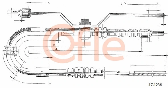 Cable Pull, parking brake (17.1236)