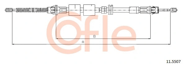 Cable Pull, parking brake (11.5507)