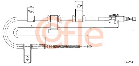 Cable Pull, parking brake (17.2541)