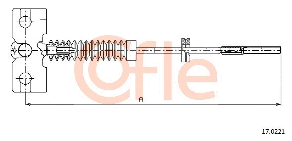 Cable Pull, parking brake (17.0221)