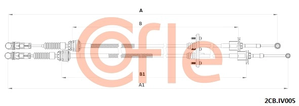 Cable Pull, manual transmission (92.2CB.IV005)