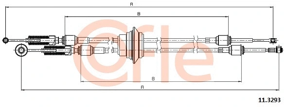 Cable Pull, manual transmission (92.11.3293)
