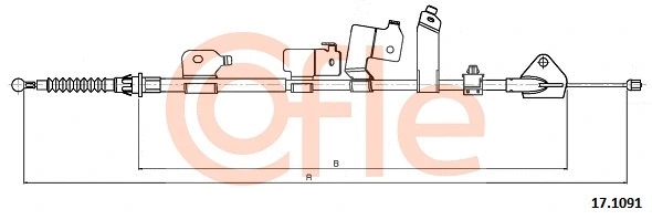 Cable Pull, parking brake (17.1091)