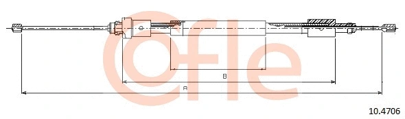 Cable Pull, parking brake (10.4706)