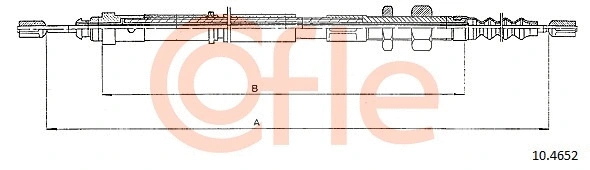 Cable Pull, parking brake (10.4652)