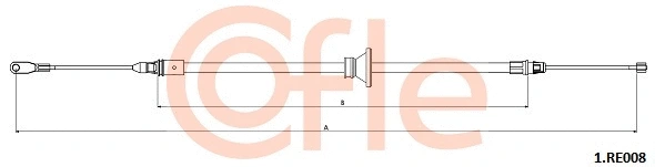 Cable Pull, parking brake (92.1.RE008)