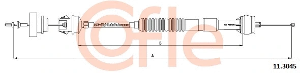 Cable Pull, clutch control (11.3045)