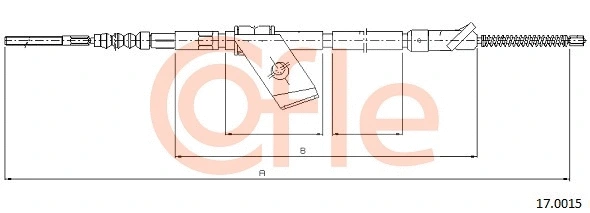 Cable Pull, parking brake (17.0015)