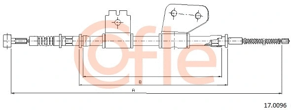 Cable Pull, parking brake (17.0096)