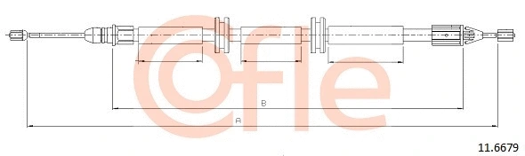 Cable Pull, parking brake (11.6679)