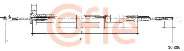 Cable Pull, parking brake (10.806)