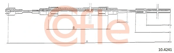Cable Pull, parking brake (10.4241)