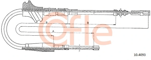 Cable Pull, parking brake (10.4093)