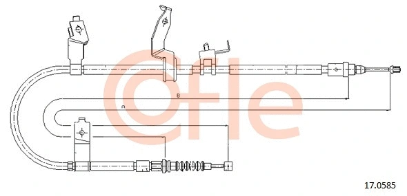 Cable Pull, parking brake (17.0585)