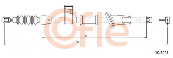 Cable Pull, parking brake (10.8221)