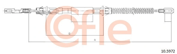 Cable Pull, parking brake (10.5972)