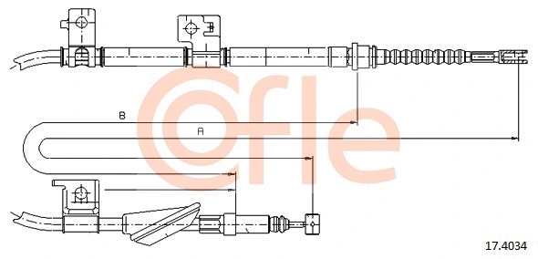 Cable Pull, parking brake (17.4034)