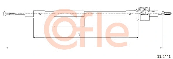 Cable Pull, clutch control (11.2441)