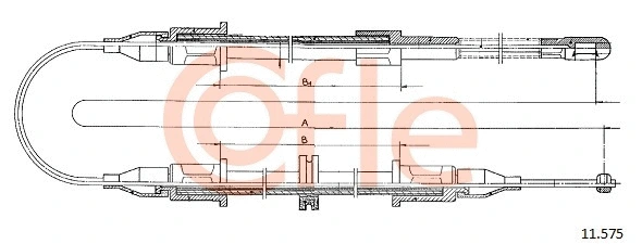 Cable Pull, parking brake (11.575)