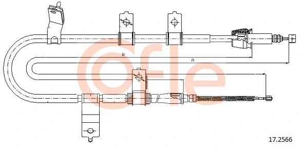 Cable Pull, parking brake (17.2566)