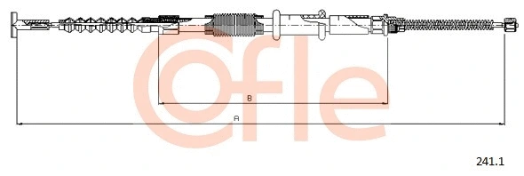 Cable Pull, parking brake (241.1)