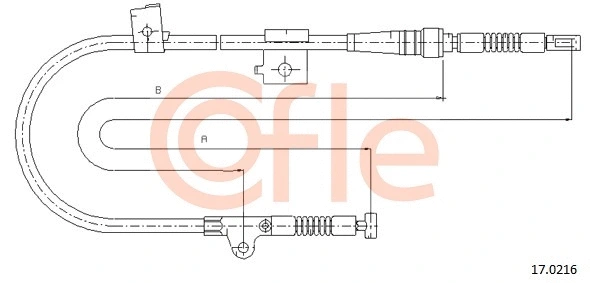 Cable Pull, parking brake (17.0216)