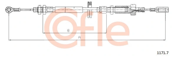 Cable Pull, parking brake (1171.7)