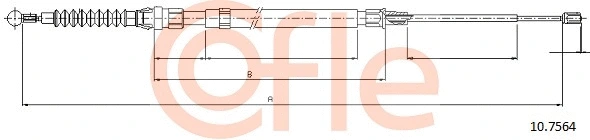 Cable Pull, parking brake (10.7564)