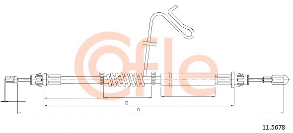 Cable Pull, parking brake (11.5678)